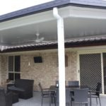 Recently Built Home Outdoor Dining Space