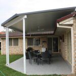 Recently Built Home Outdoor Dining Area