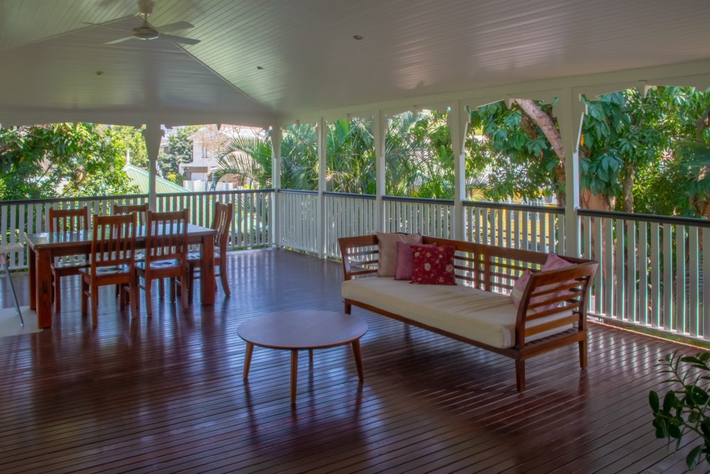 Chelmer Home Build Undercover Outdoor Dining and Daybed
