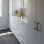 Bribie Island bathroom renovation linen press