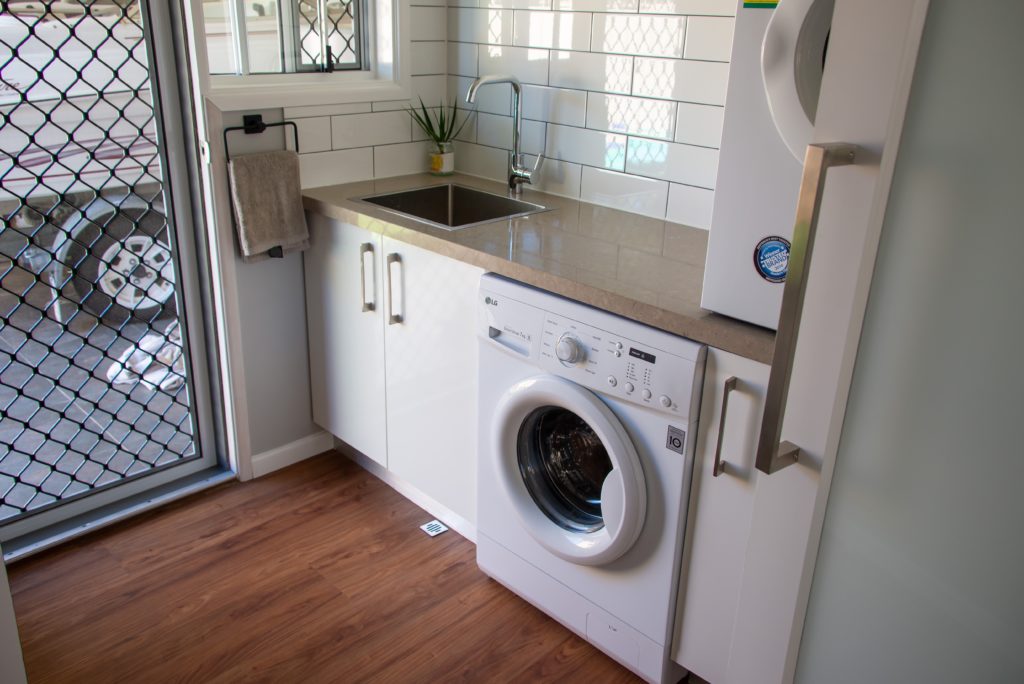 Laundry Renovations Brisbane - A completed modern laundry renovation