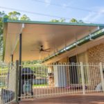 Warner deck extension build view of fence