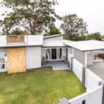 Stafford Renovation Build Outdoor Area with Trimmed Lawn