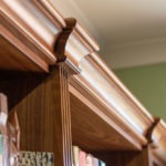 Burpengary Private Library Build - Bookshelf Close Up Angle View