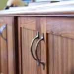 Burpengary Private Library View Book Cabinet Door Handle Close Up
